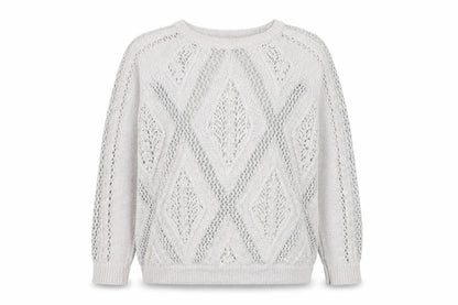 River Island Womens Grey Argyle/Diamond  Pullover Jumper Size 12