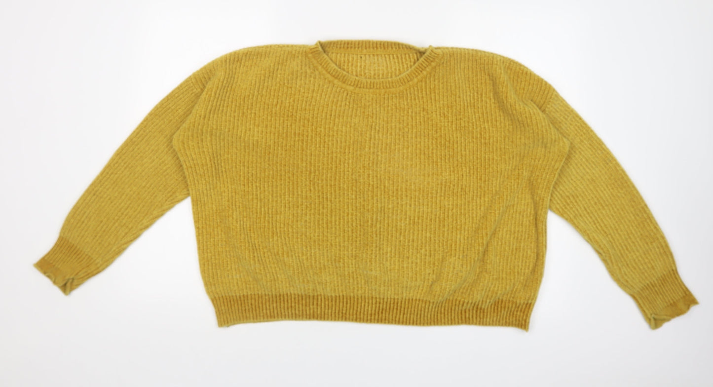 Primark Womens Yellow   Pullover Jumper Size L