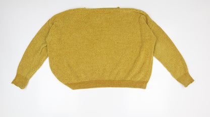 Primark Womens Yellow   Pullover Jumper Size L