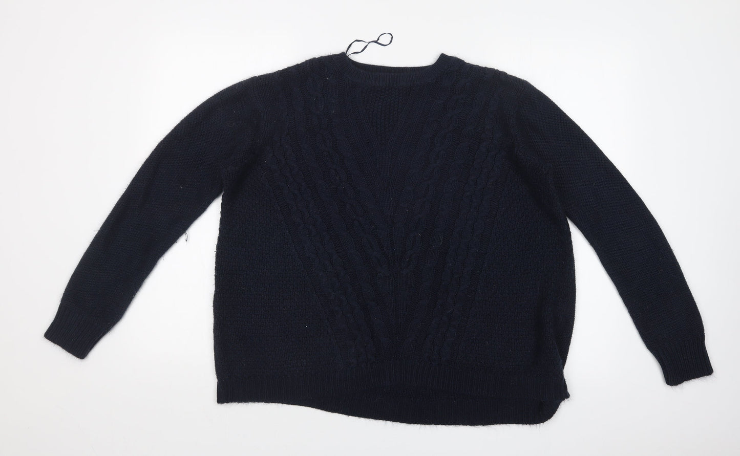 Womens UK Size M Peacocks Blue Pullover Jumper