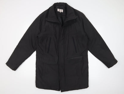 Mens UK Size S EWM Black Overcoat