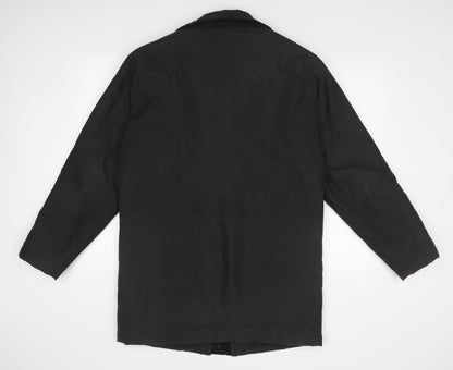 Mens UK Size S EWM Black Overcoat