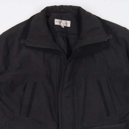 Mens UK Size S EWM Black Overcoat