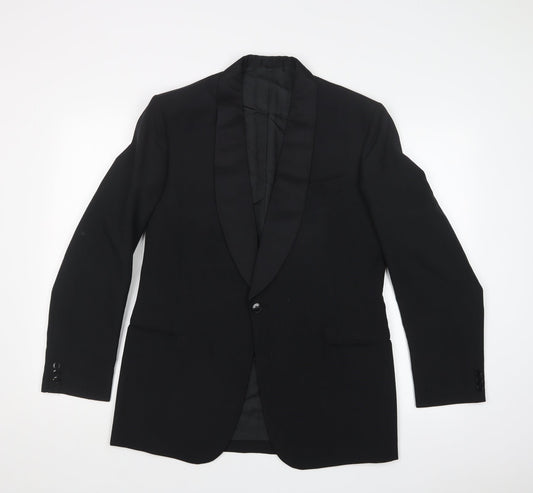 Mens UK Size  HAWKSMOOR Regular Black Suit Jacket