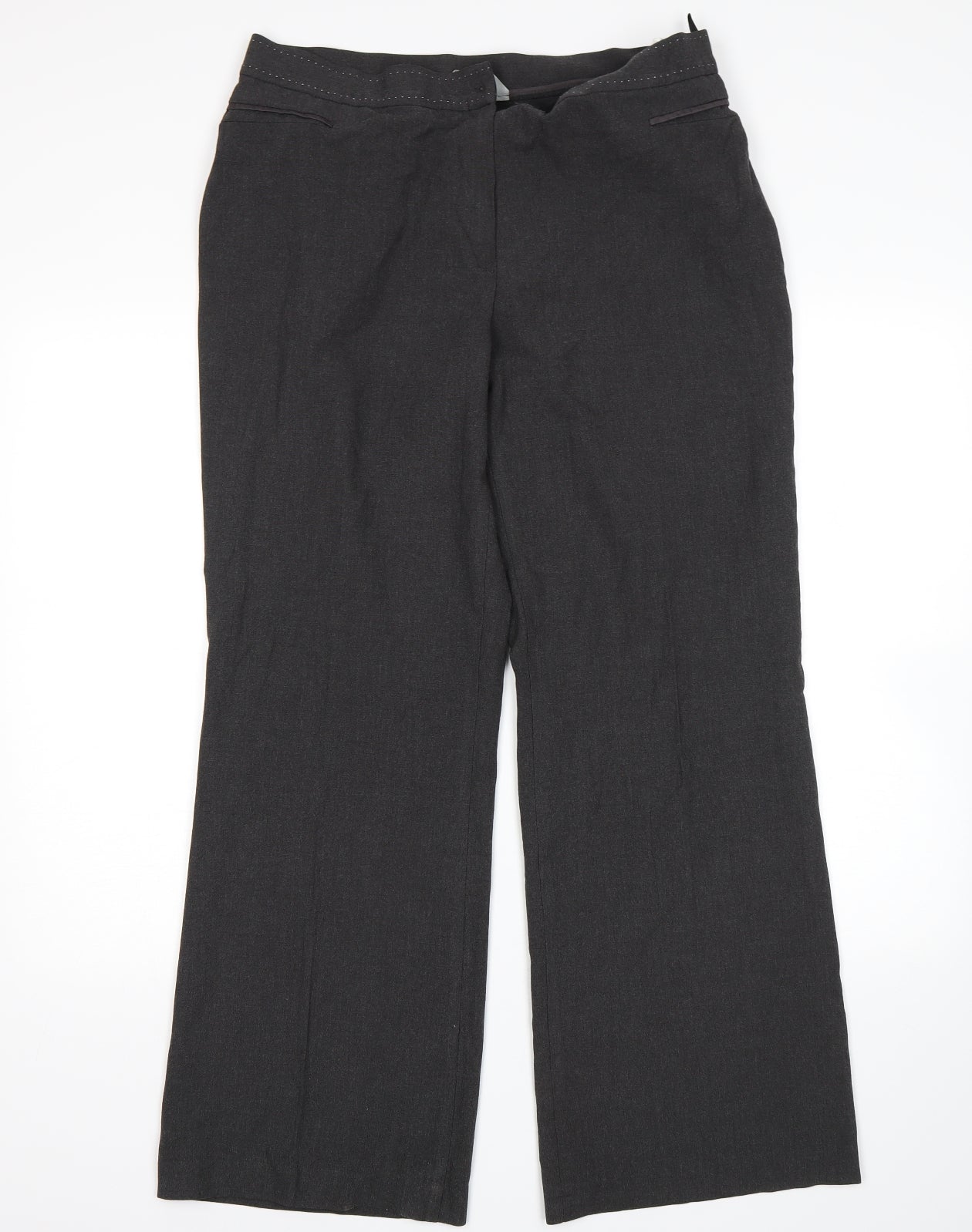Womens UK Size 16 m&s Regular Fit  Grey Trousers