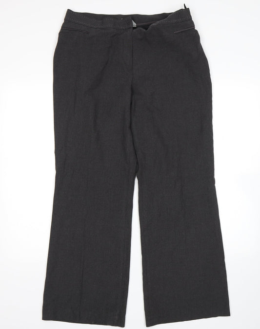 Womens UK Size 16 m&s Regular Fit  Grey Trousers