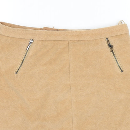 M&S Womens Brown   Mini Skirt Size 10