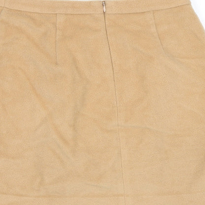 M&S Womens Brown   Mini Skirt Size 10