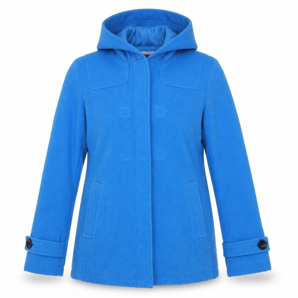 Womens UK Size 10 Brave Soul Blue Overcoat