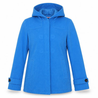 Womens UK Size 10 Brave Soul Blue Overcoat