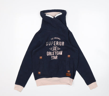 pepperts Girls Blue   Pullover Sweatshirt Size 9-10 Years