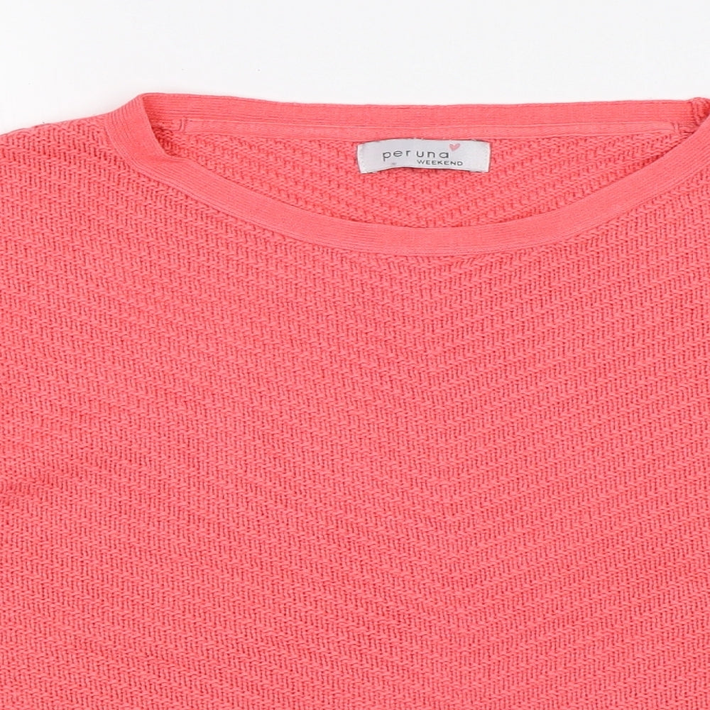 Womens UK Size 14 Per Una Pink Pullover Jumper