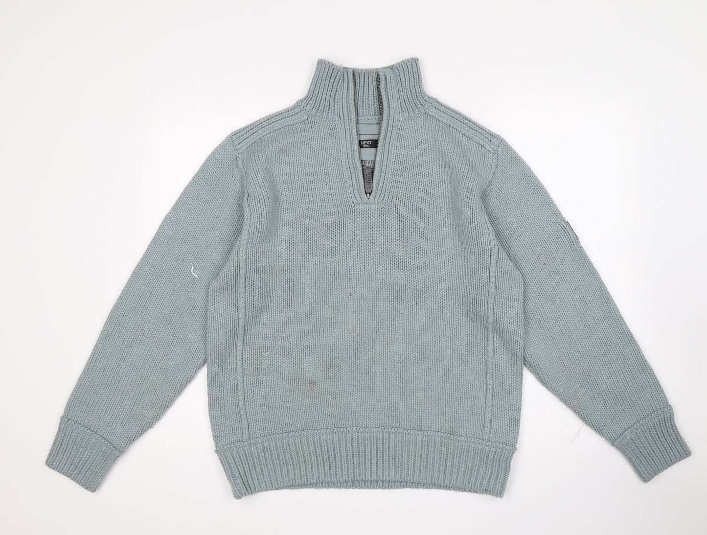Mens UK Size S NEXT Green Pullover Sweatshirt