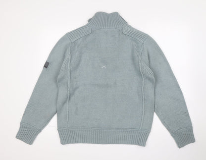Mens UK Size S NEXT Green Pullover Sweatshirt