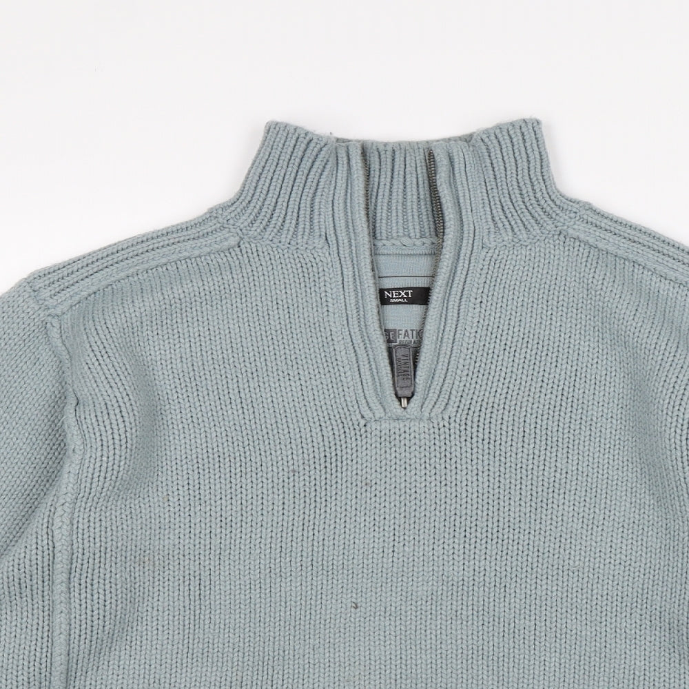 Mens UK Size S NEXT Green Pullover Sweatshirt