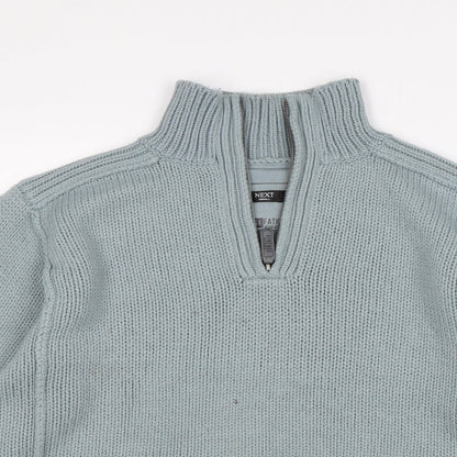 Mens UK Size S NEXT Green Pullover Sweatshirt