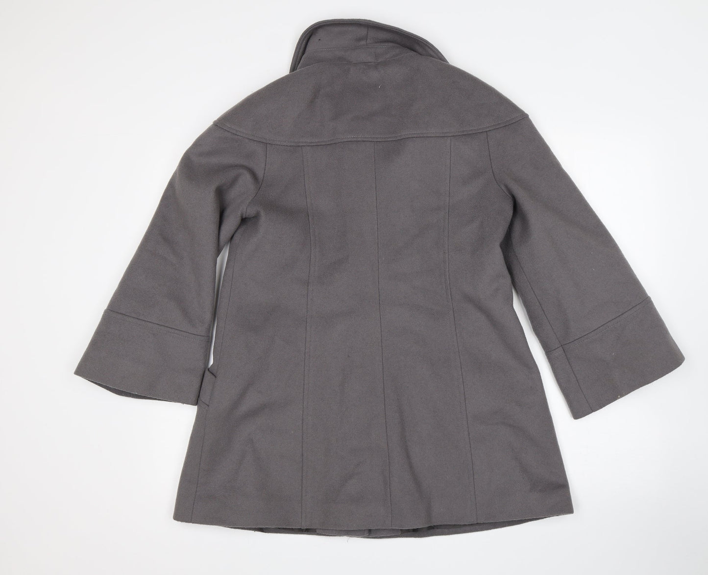 Lilya Womens Grey   Overcoat Coat Size 12