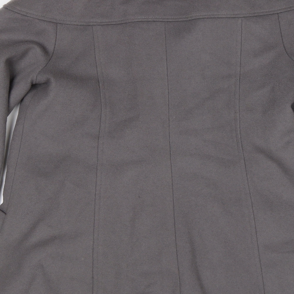 Lilya Womens Grey   Overcoat Coat Size 12