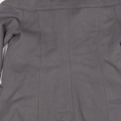 Lilya Womens Grey   Overcoat Coat Size 12