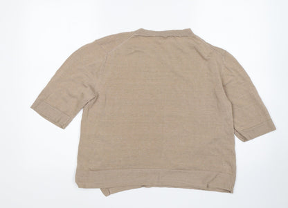 Womens UK Size 12 M&S Brown Pullover Jumper