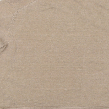 Womens UK Size 12 M&S Brown Pullover Jumper