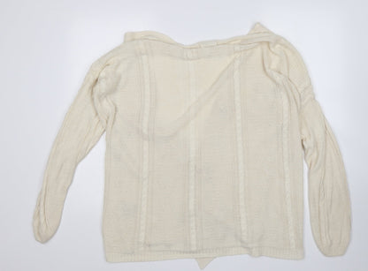 Womens UK Size 8 In the Style Beige Cardigan Jumper