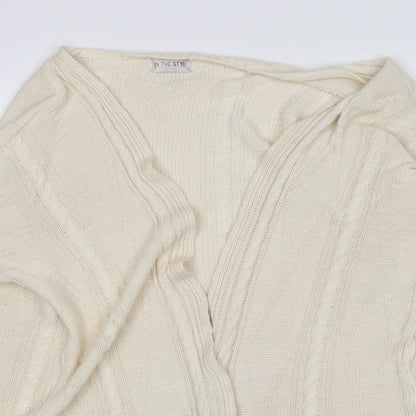 Womens UK Size 8 In the Style Beige Cardigan Jumper