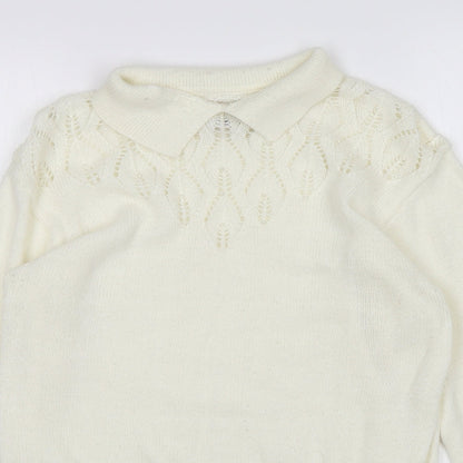 Red Baron Womens Ivory   Pullover Jumper Size S