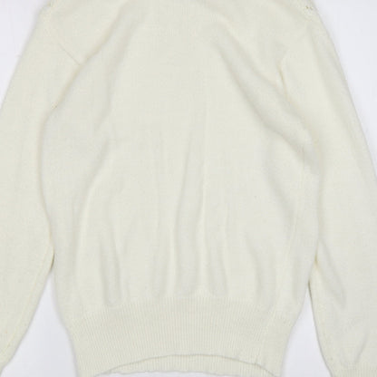 Red Baron Womens Ivory   Pullover Jumper Size S