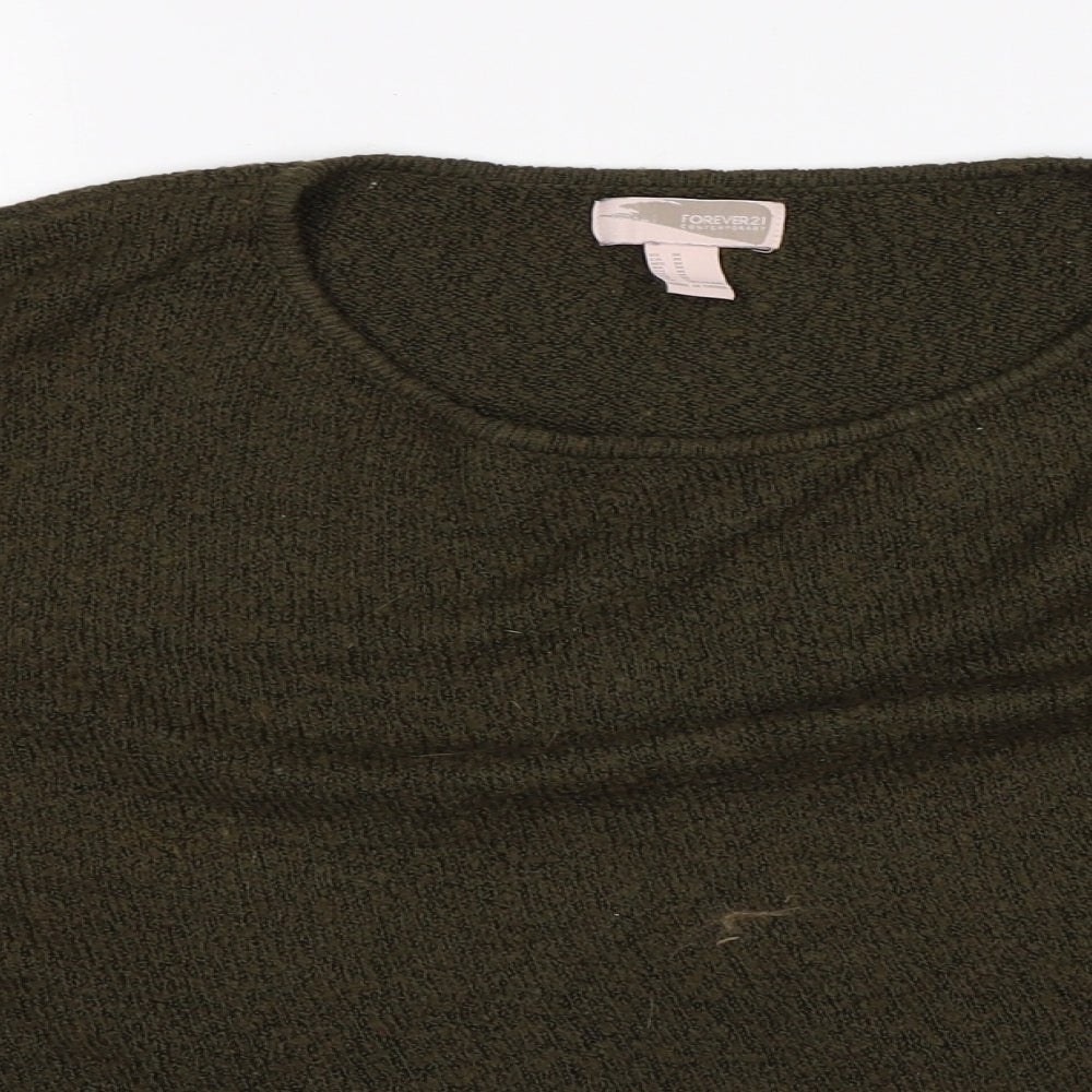 FOREVER 21 Womens Green   Pullover Jumper Size M