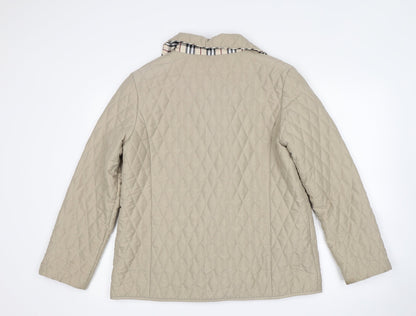 Womens UK Size 12 Finesse Beige Quilted Coat