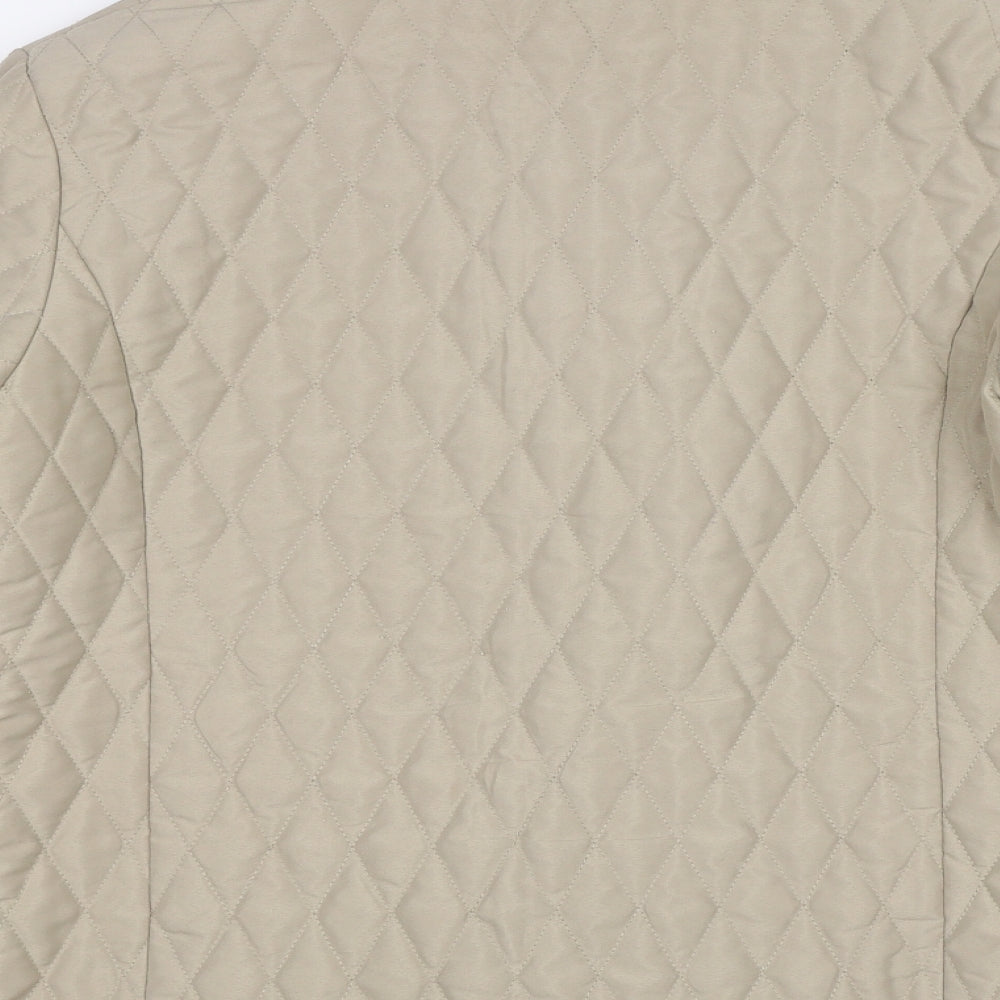Womens UK Size 12 Finesse Beige Quilted Coat