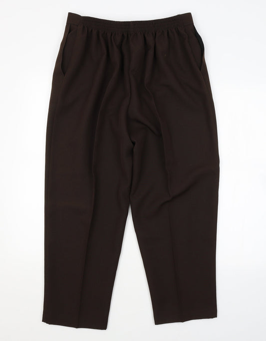 Womens UK Size 22 Saira of Manchester Regular Fit  Brown Trousers