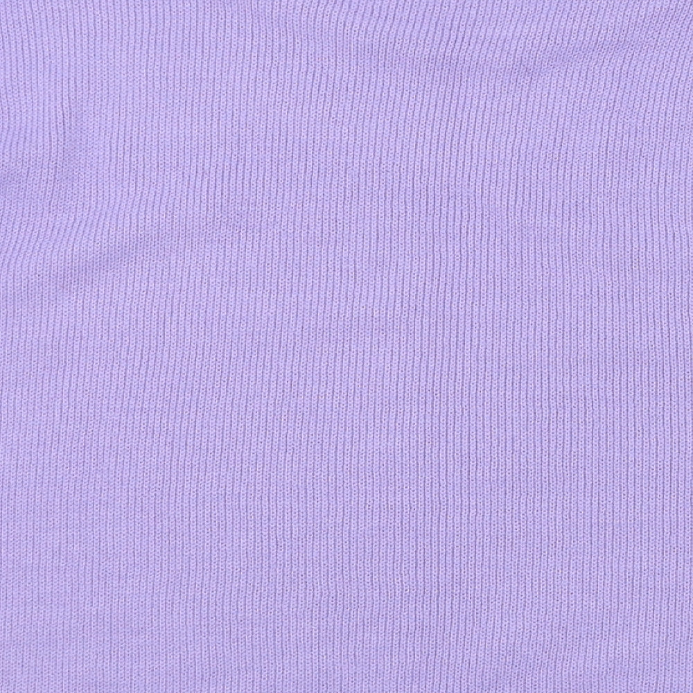 In Stitches Womens Purple Argyle/Diamond  Pullover Jumper Size 12