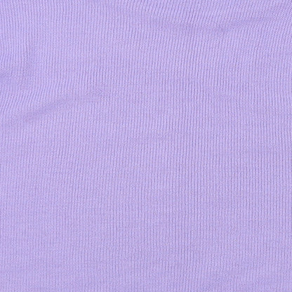 In Stitches Womens Purple Argyle/Diamond  Pullover Jumper Size 12