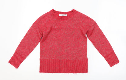 M&S Girls Pink   Pullover Jumper Size 8-9 Years