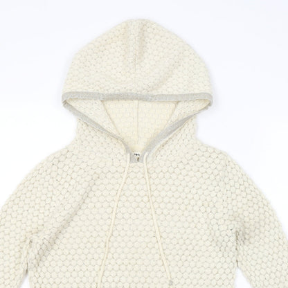 Preworn Womens Beige Animal Print  Pullover Hoodie Size S