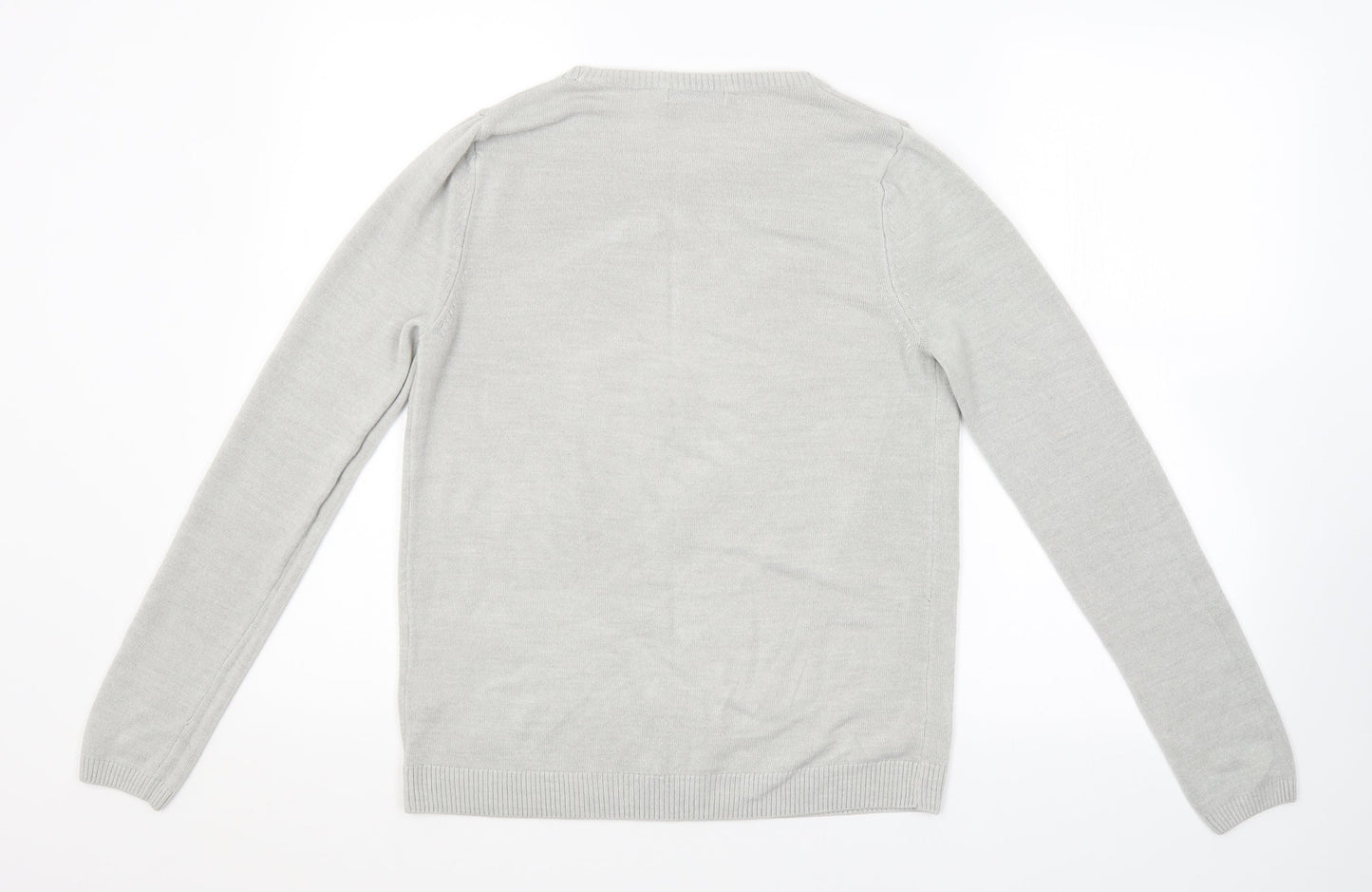 Womens UK Size 10 M&S Grey Pullover Jumper