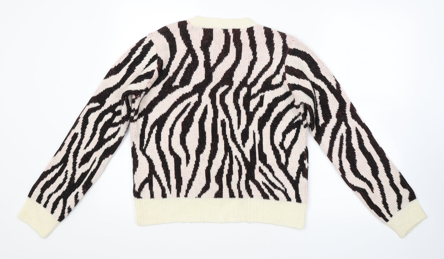 Primark Womens Multicoloured Argyle/Diamond  Pullover Jumper Size 10