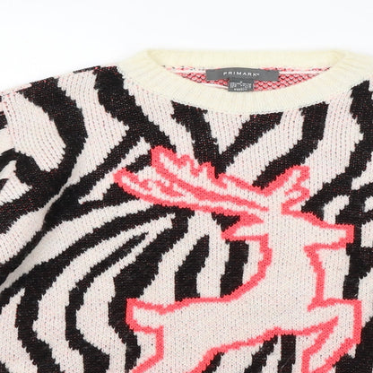 Primark Womens Multicoloured Argyle/Diamond  Pullover Jumper Size 10