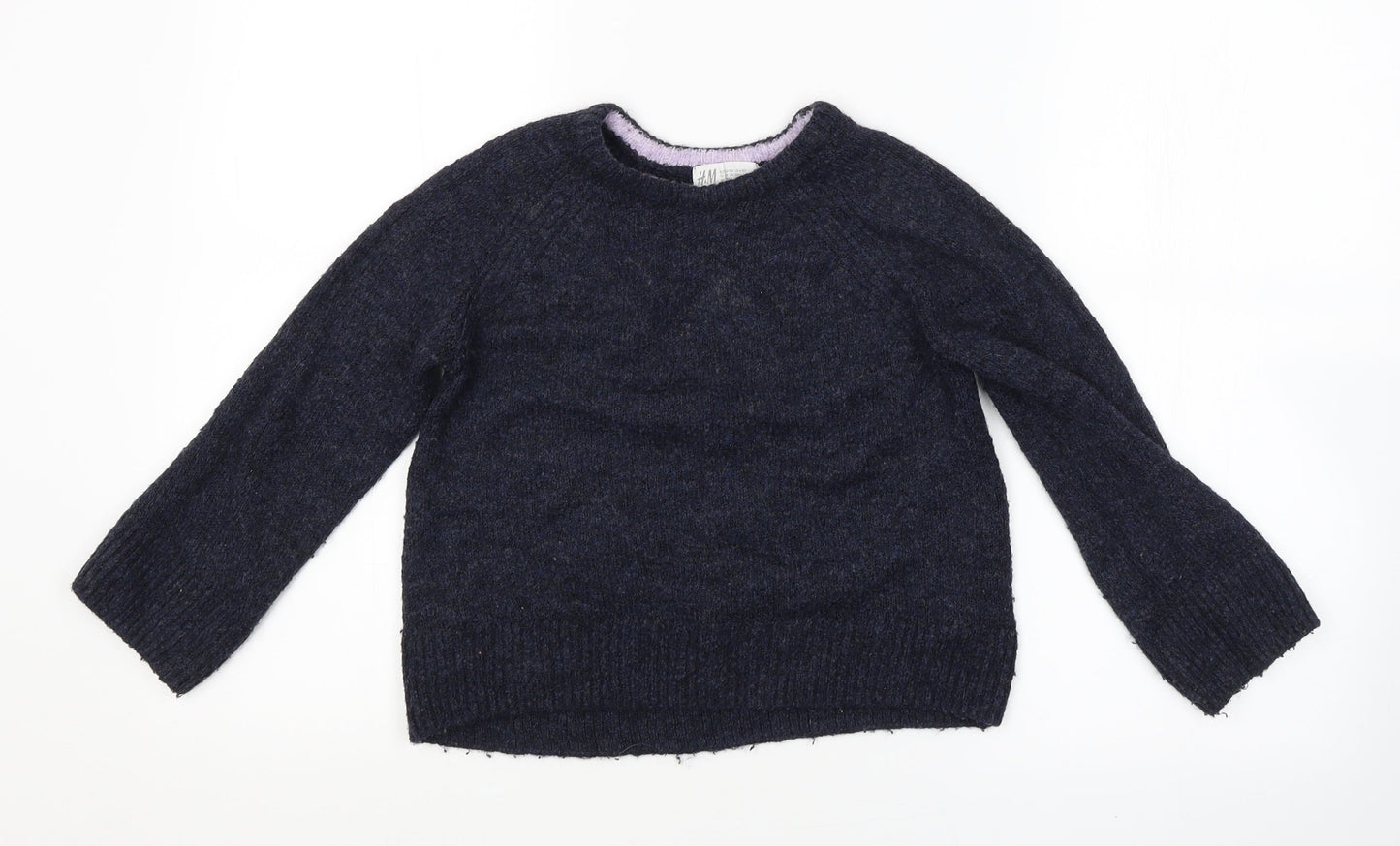 H&M Girls Purple   Pullover Jumper Size 7-8 Years