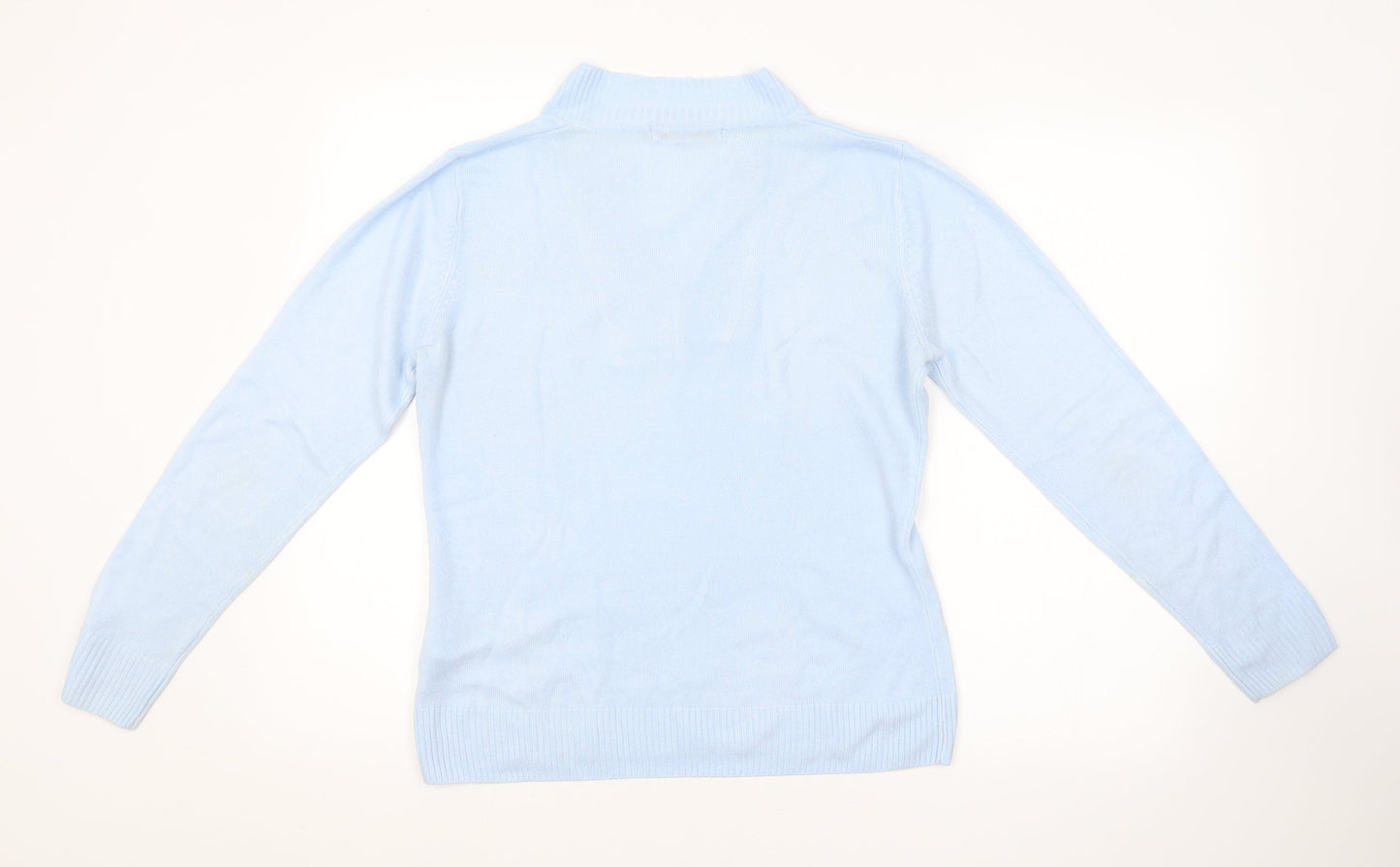 Womens UK Size 12 Emreco Blue Pullover Jumper