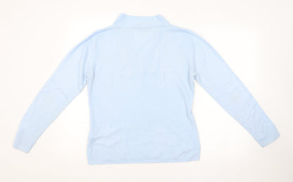 Womens UK Size 12 Emreco Blue Pullover Jumper