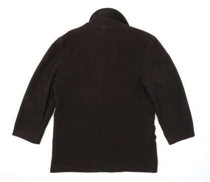 Womens UK Size  Preworn Black Overcoat