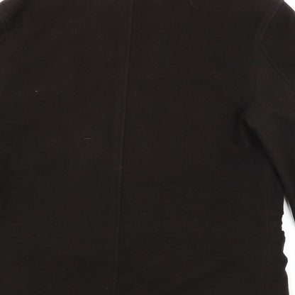 Womens UK Size  Preworn Black Overcoat