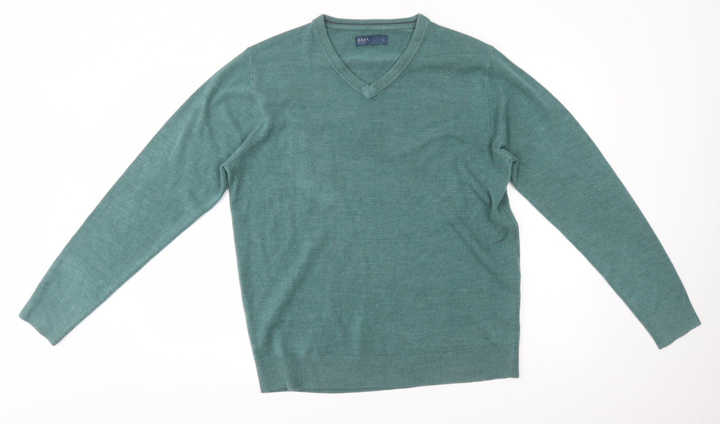 Easy Mens Blue   Pullover Jumper Size L