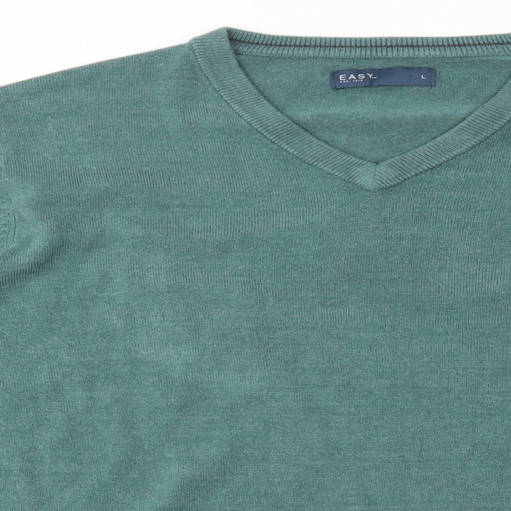 Easy Mens Blue   Pullover Jumper Size L