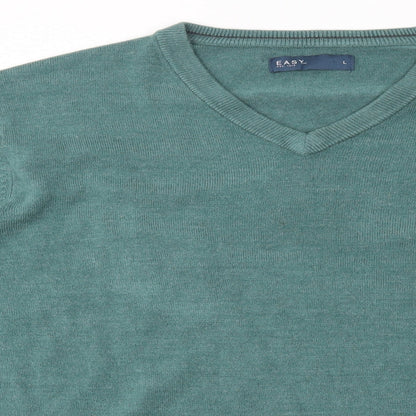 Easy Mens Blue   Pullover Jumper Size L