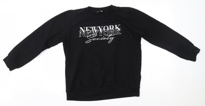Womens UK Size 8 Pep&co Black Pullover Jumper