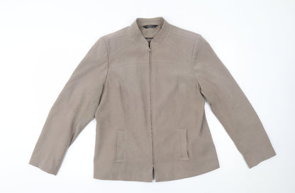 Womens UK Size 16 BM Beige Jacket